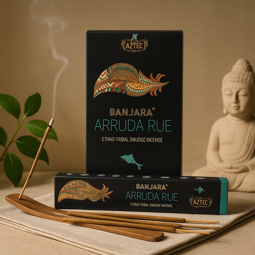 White Arruda Rue Incense Sticks Banjara