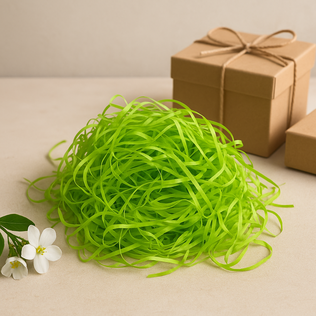 Hellgrünes geschreddertes Papier – (0,5 kg)