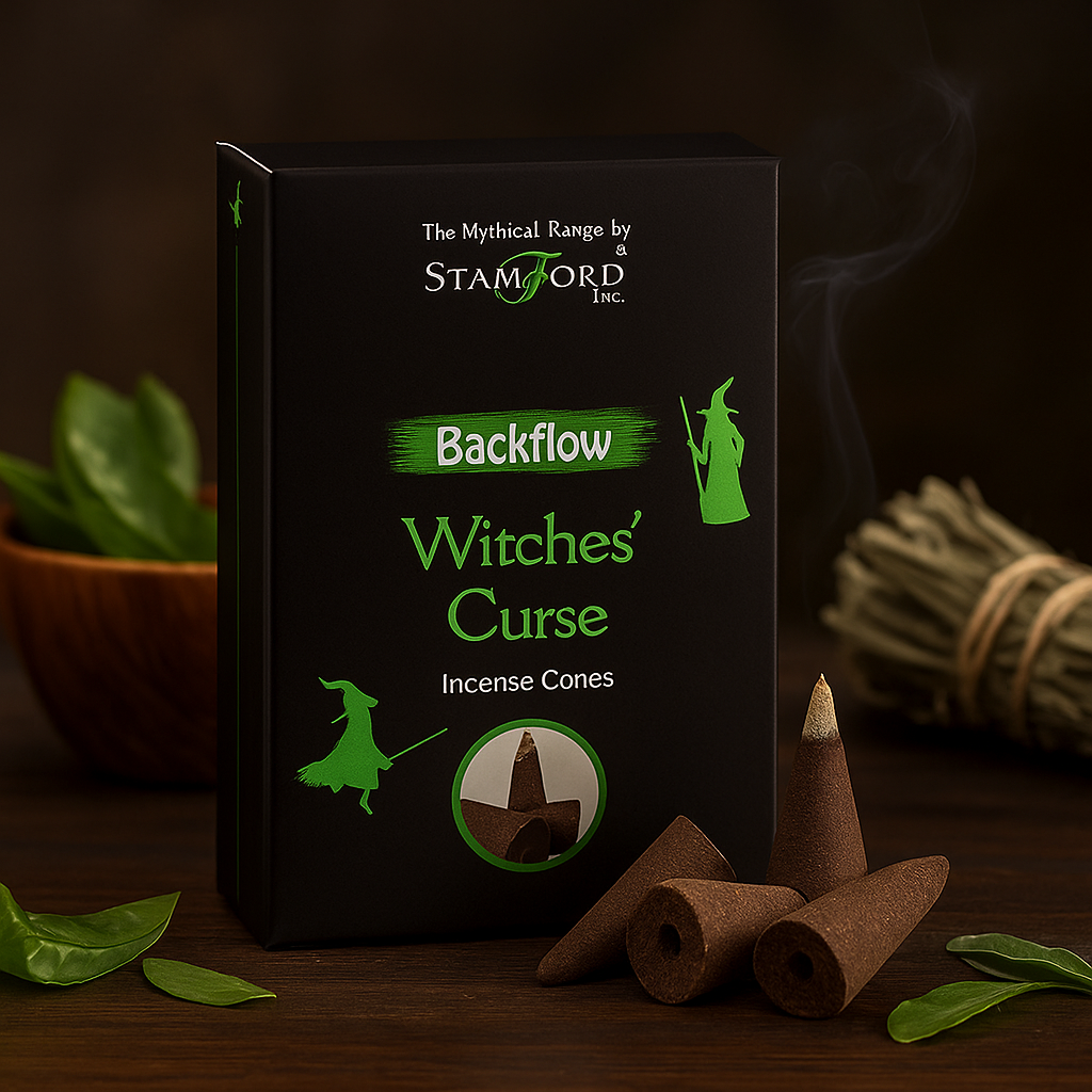 Backflow Incense Cones Witch Curse - 12 Cones Stamford