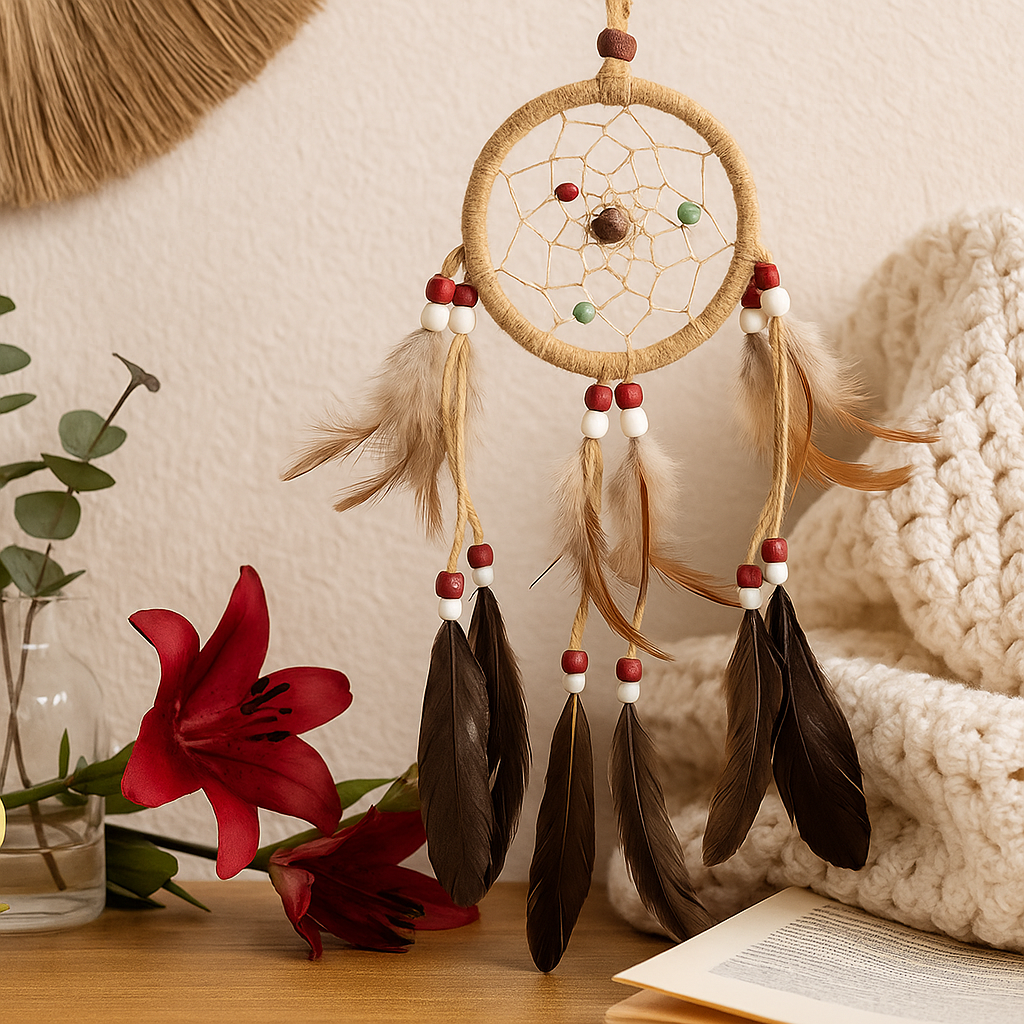 Drømmefangere Medium Runde Krem Kaffe Sjokolade 6-pakning