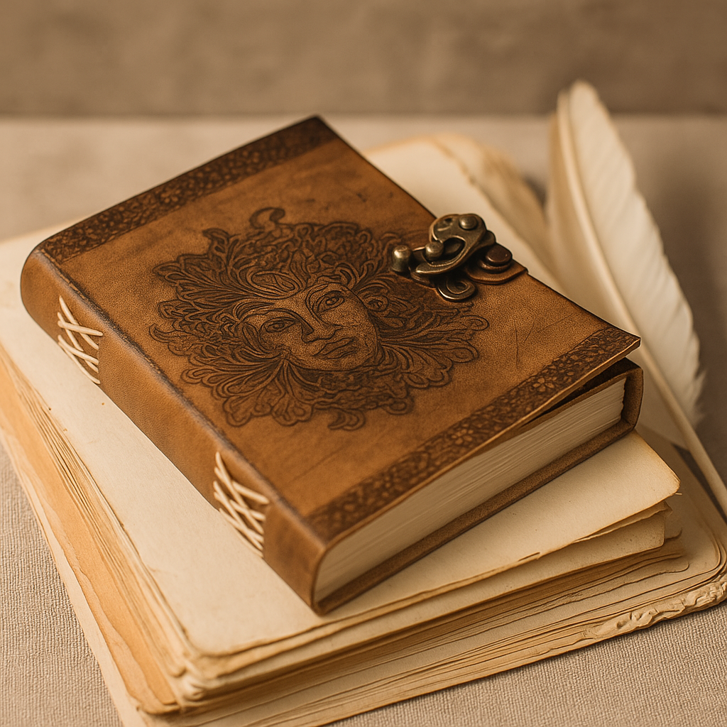 Leather Journal Notebook - Greenman 6x8