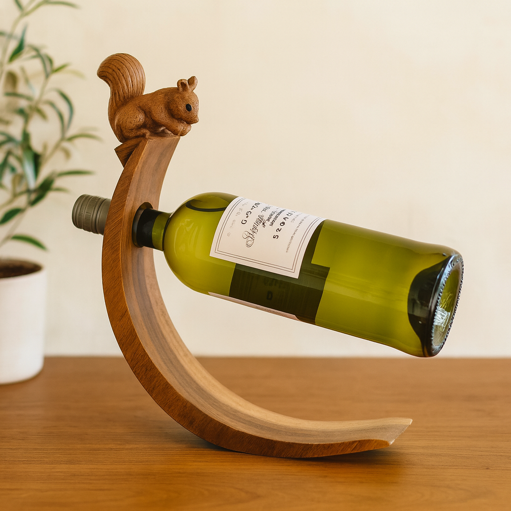 Suport pentru sticle de vin, veveriță