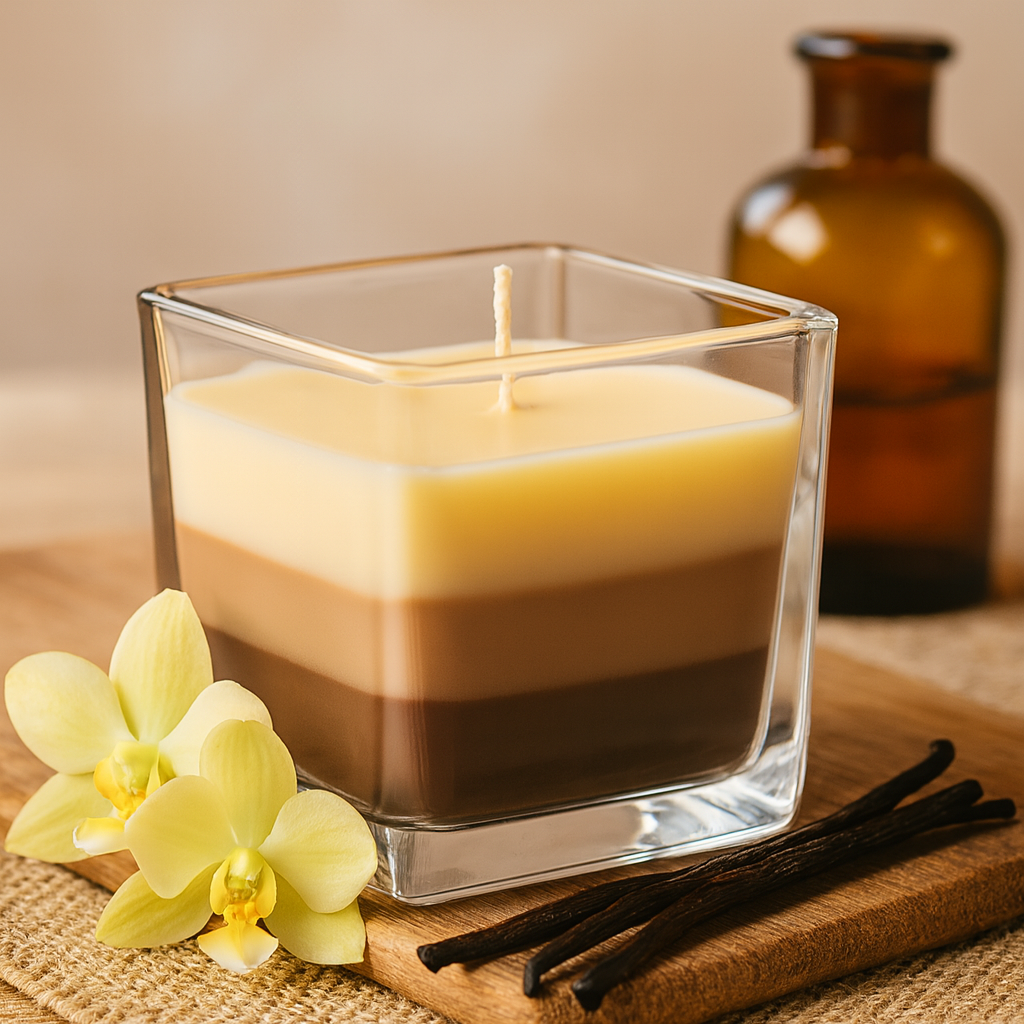 Vanilla Scented Candle Rainbow 32 Hour Burn