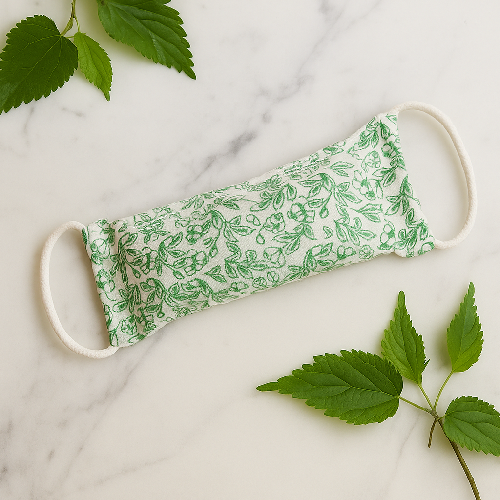 Weizensäckchen aus natürlicher Baumwolle - Grün