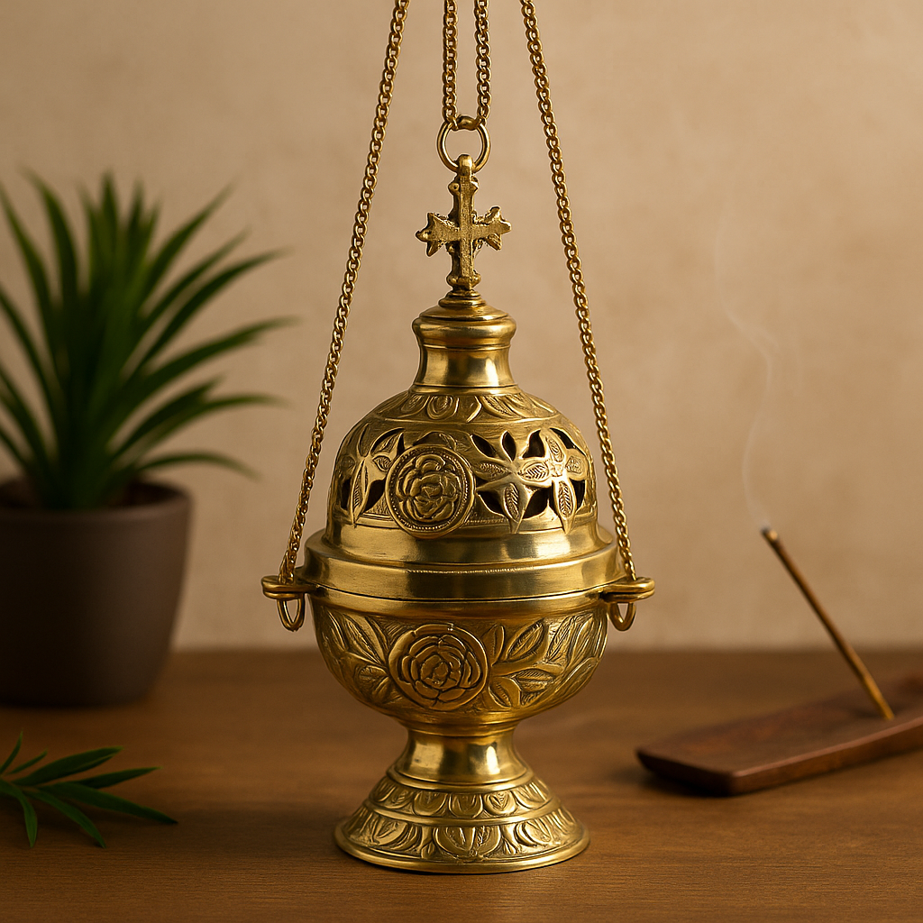Hanging Brass Incense Burner
