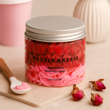 Razzle Dazzle Whipped Cream Soap Body Wash 120g, Whipped Soap