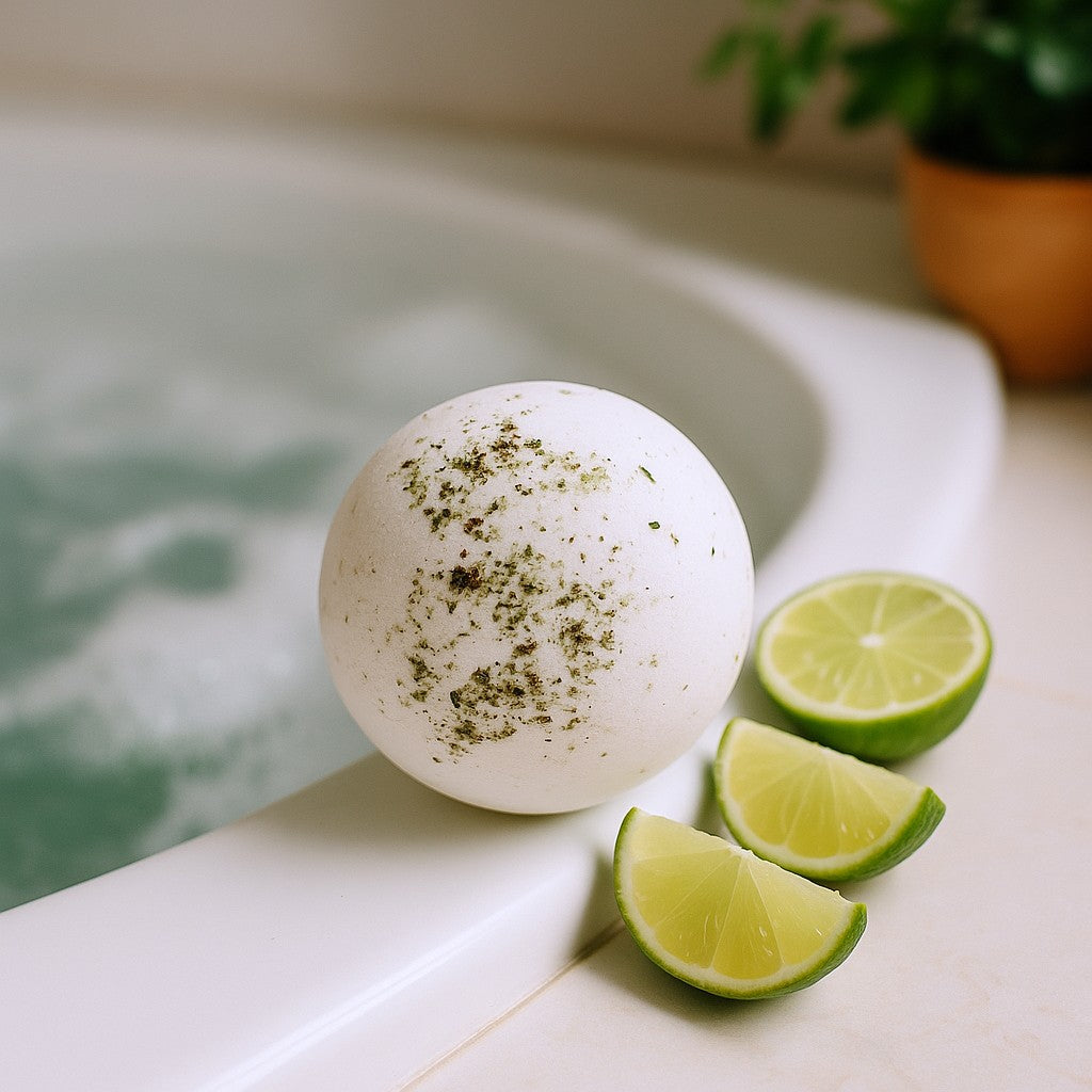 Himalaya Salt Badebombe Tea Tree Og Lime