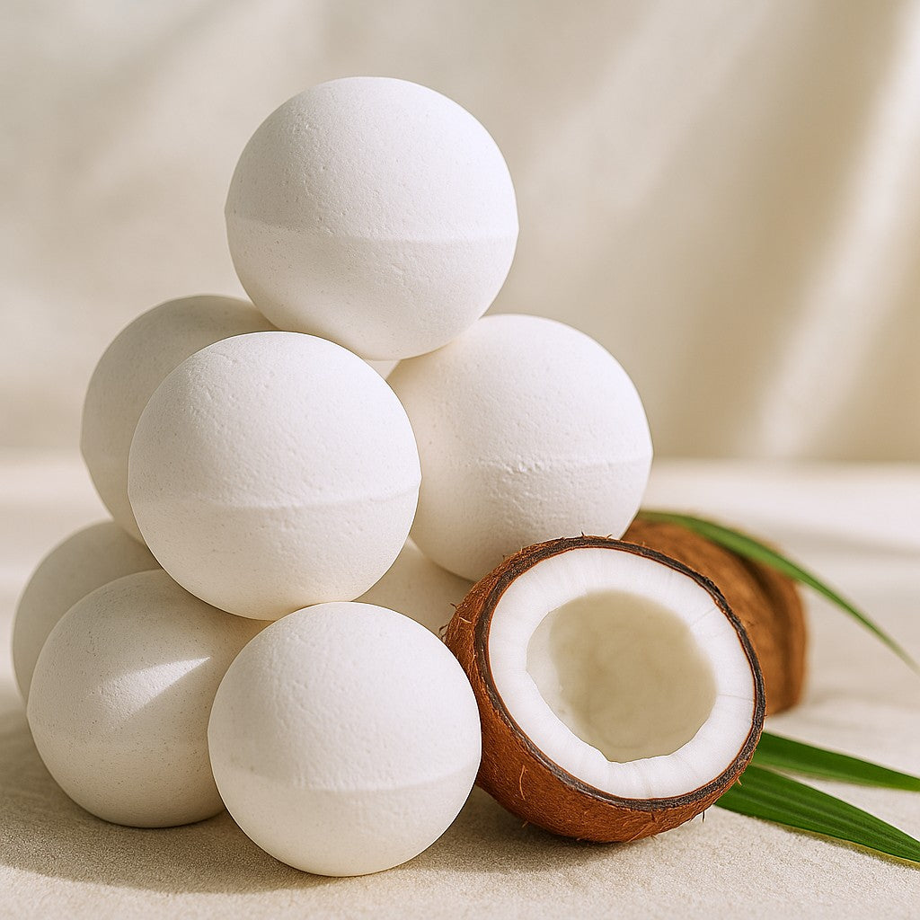 Badebomber 10 Pakke, Kokosduft