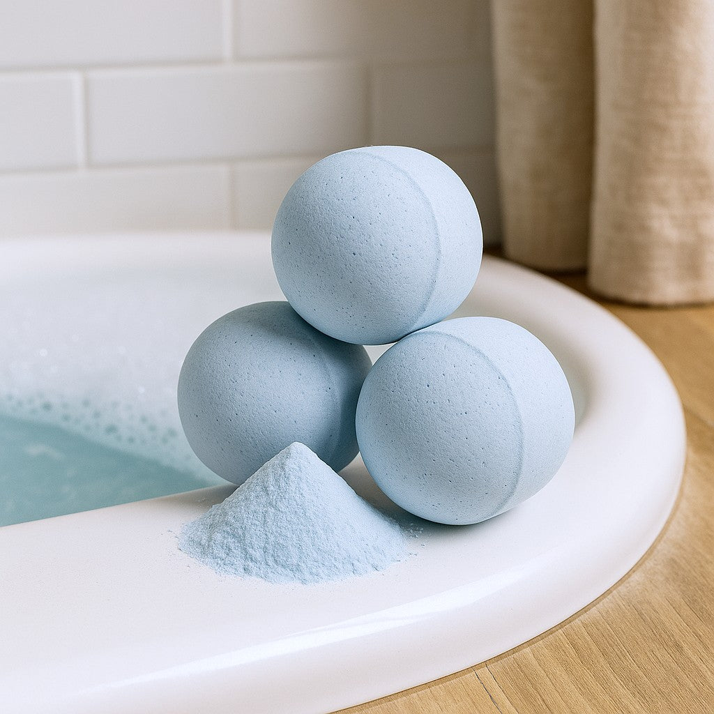 Badebomber Baby Powder 10 Pakke