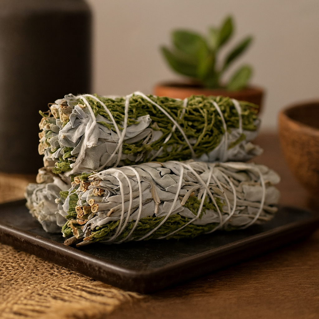 Бял градински салвия с тамян с хвойна 10cm