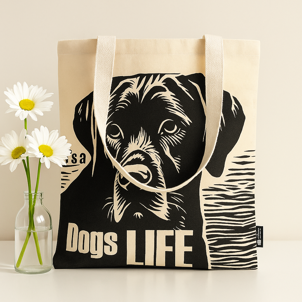 Tote Bag Dog's Life Natural 4 Oz