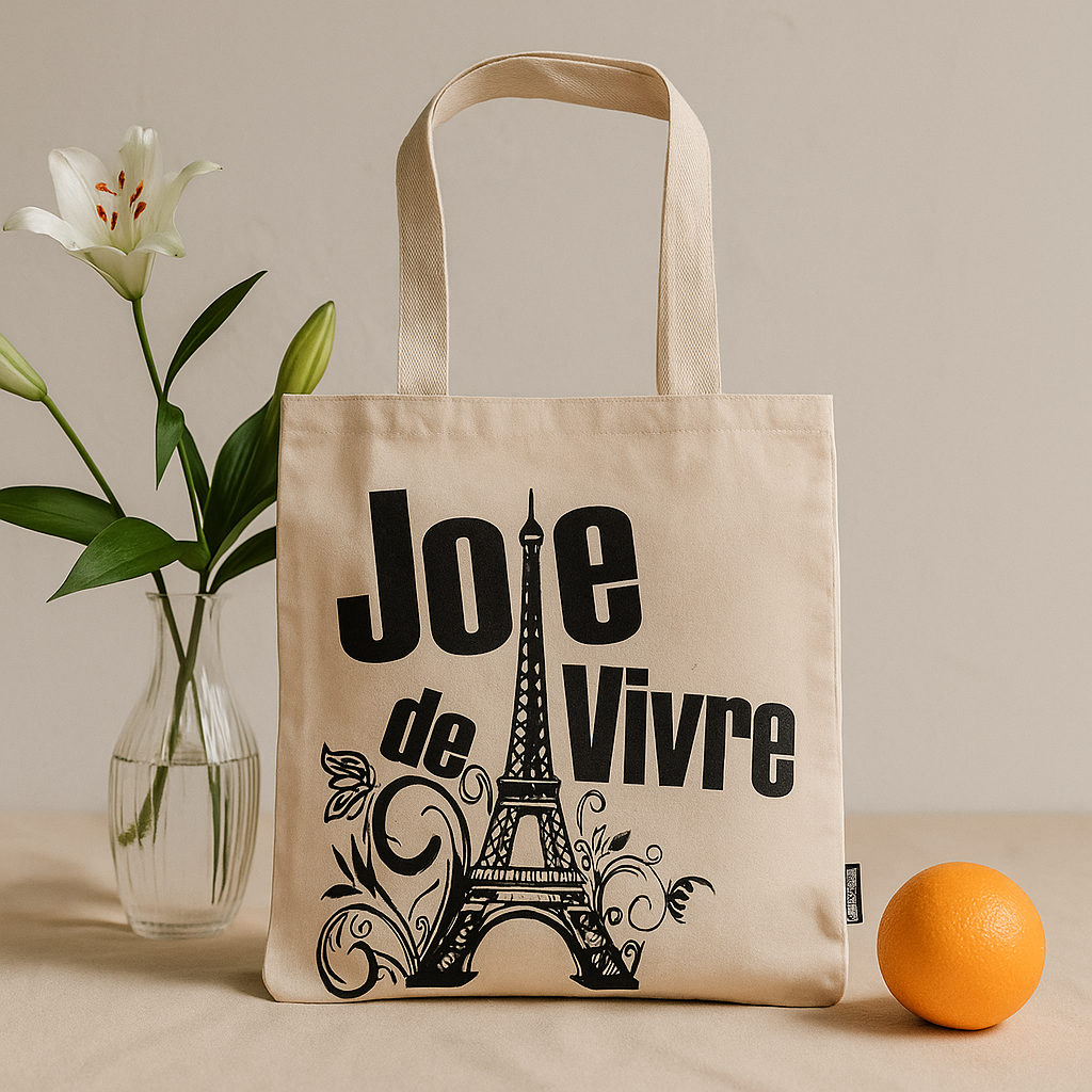 Ikonische Basic-Tragetasche – Joie de Vivre – Natur, 113 g