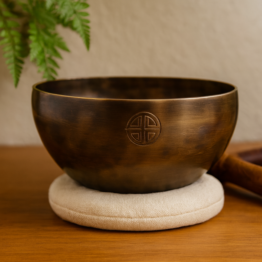 Éneklő tál holdfázis indiai 17cm kb. 850g
