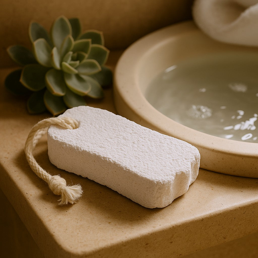 Piedra pómez para pies, con forma de pie