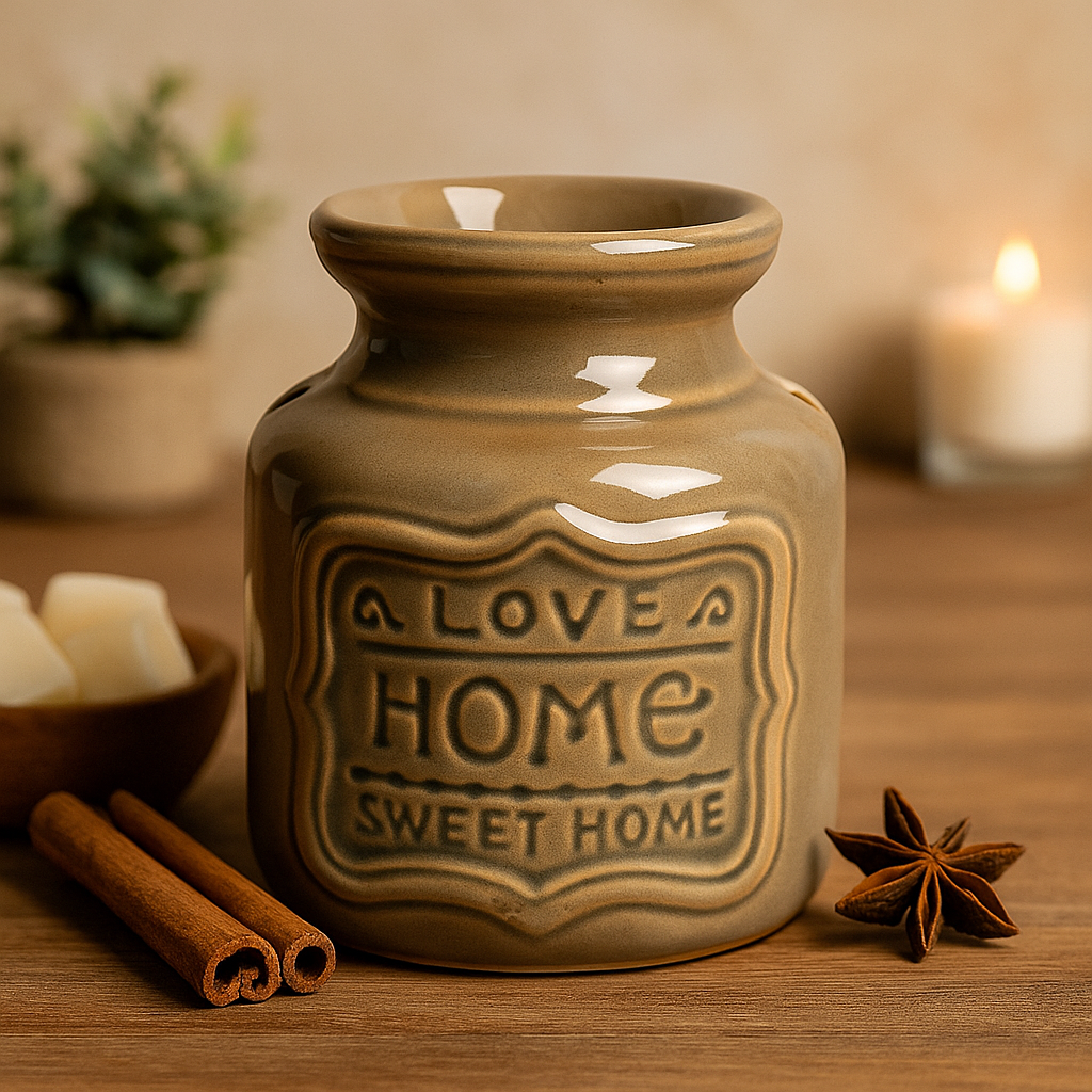 Suport ceramic pentru uleiuri parfumate, ceară topită