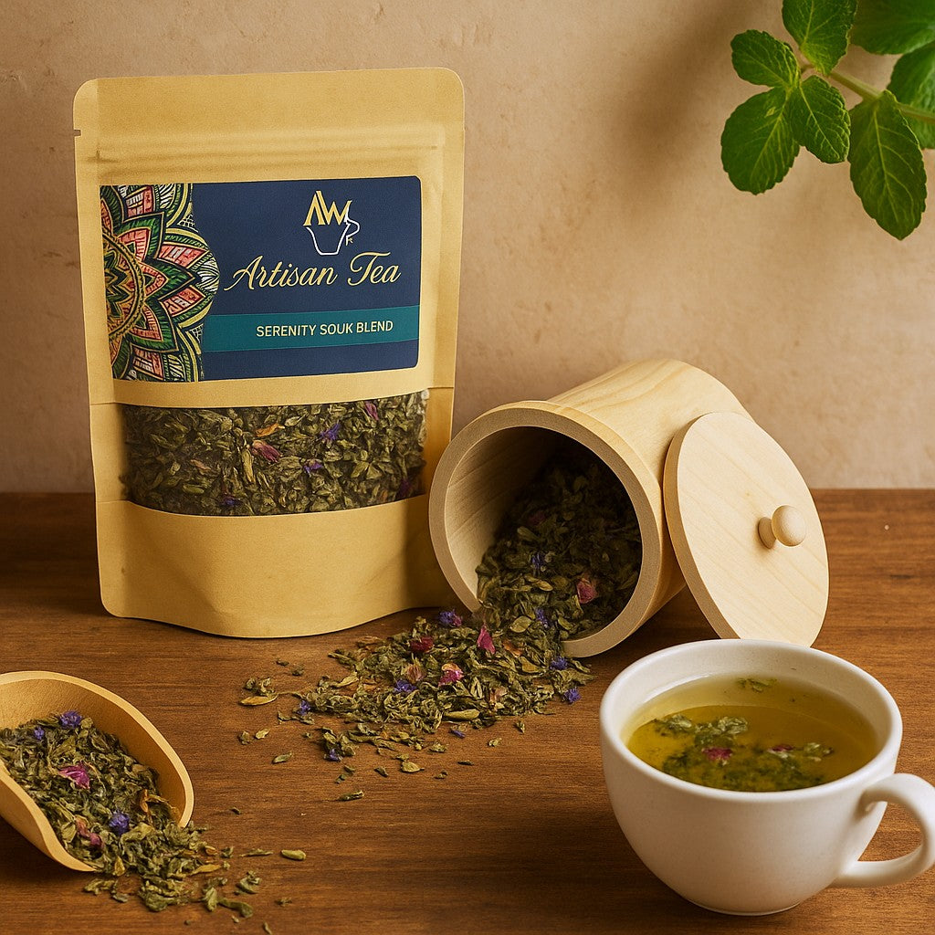 Tè Verde con Menta 50g Tè Artigianale