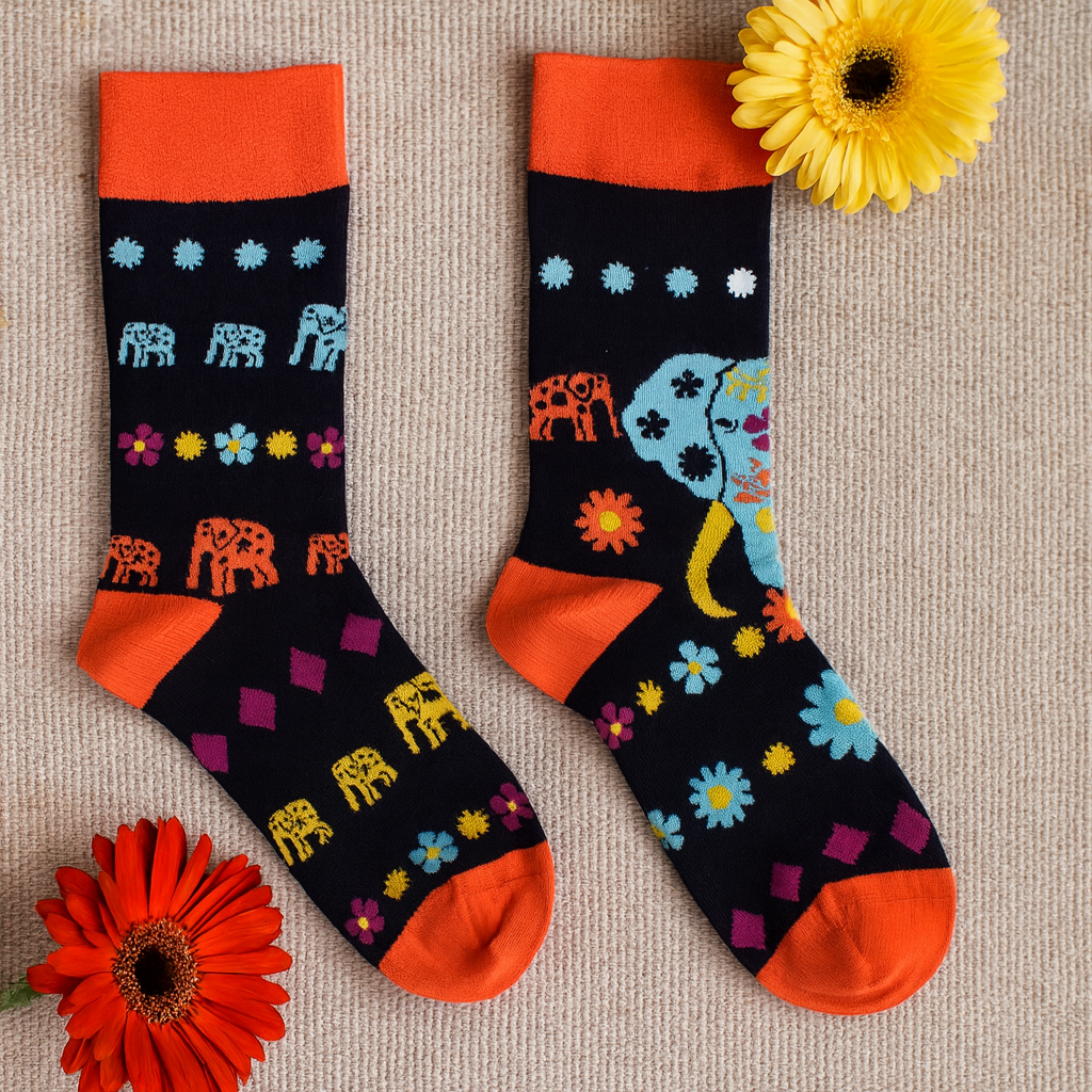 Șosete din bambus Cosmic Elephant S/M Hop Hare