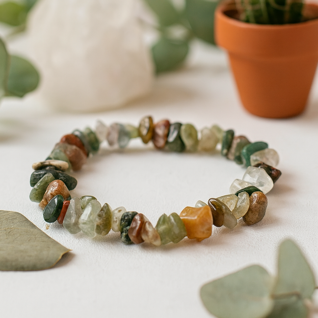 Pulsera Chipstone - Ágata Musgosa