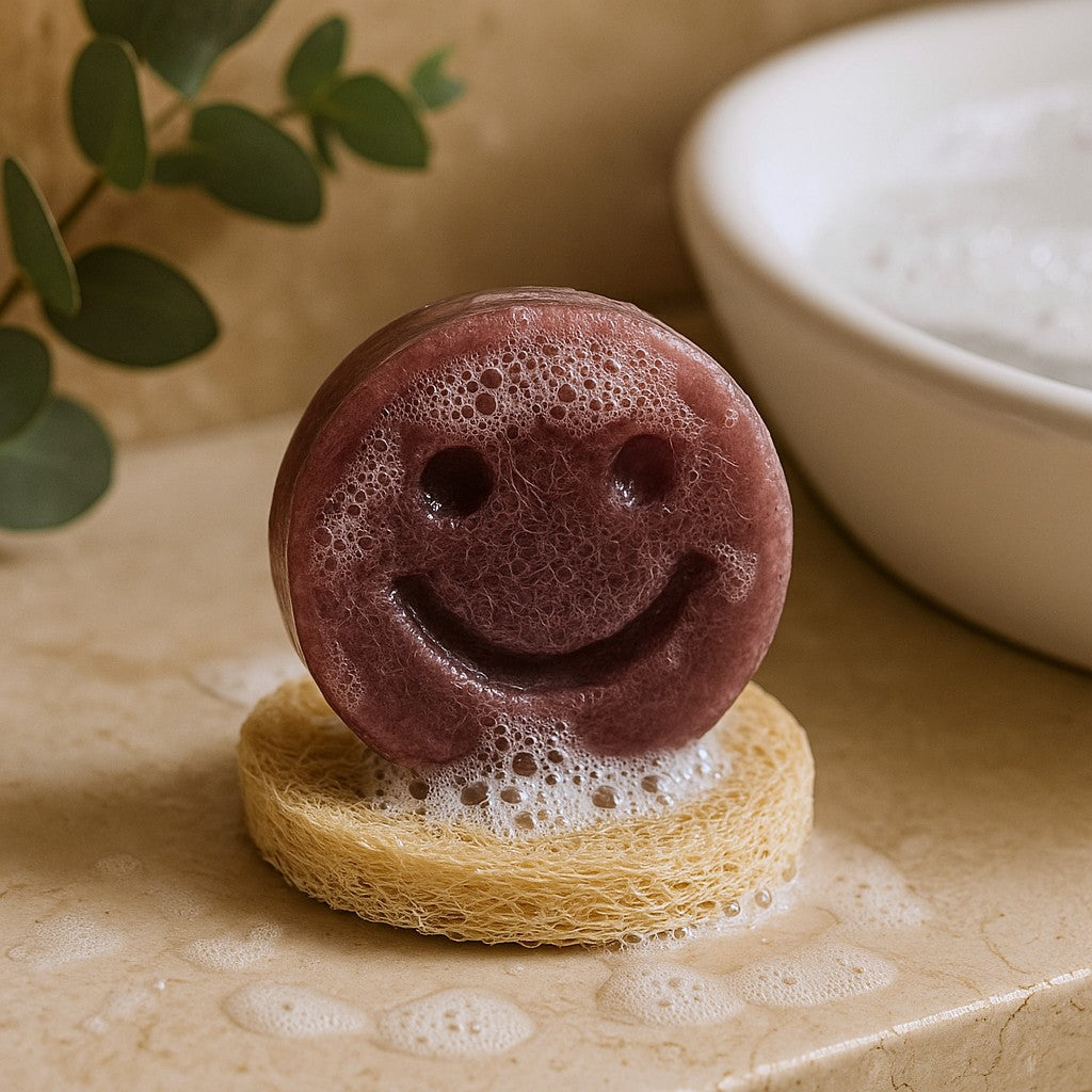 Happy Scrub Seife - Lila Traube