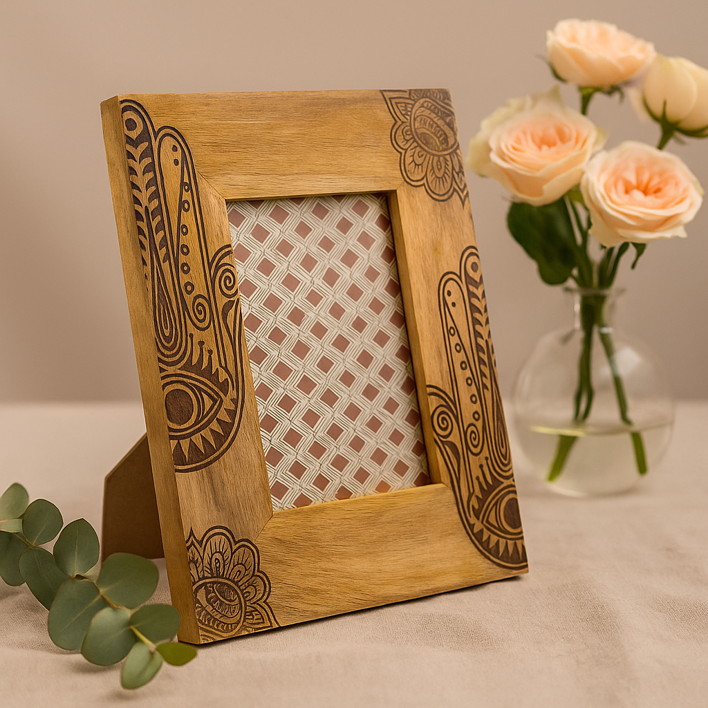 Mangotræ Fotoramme 13x18 cm, Sort