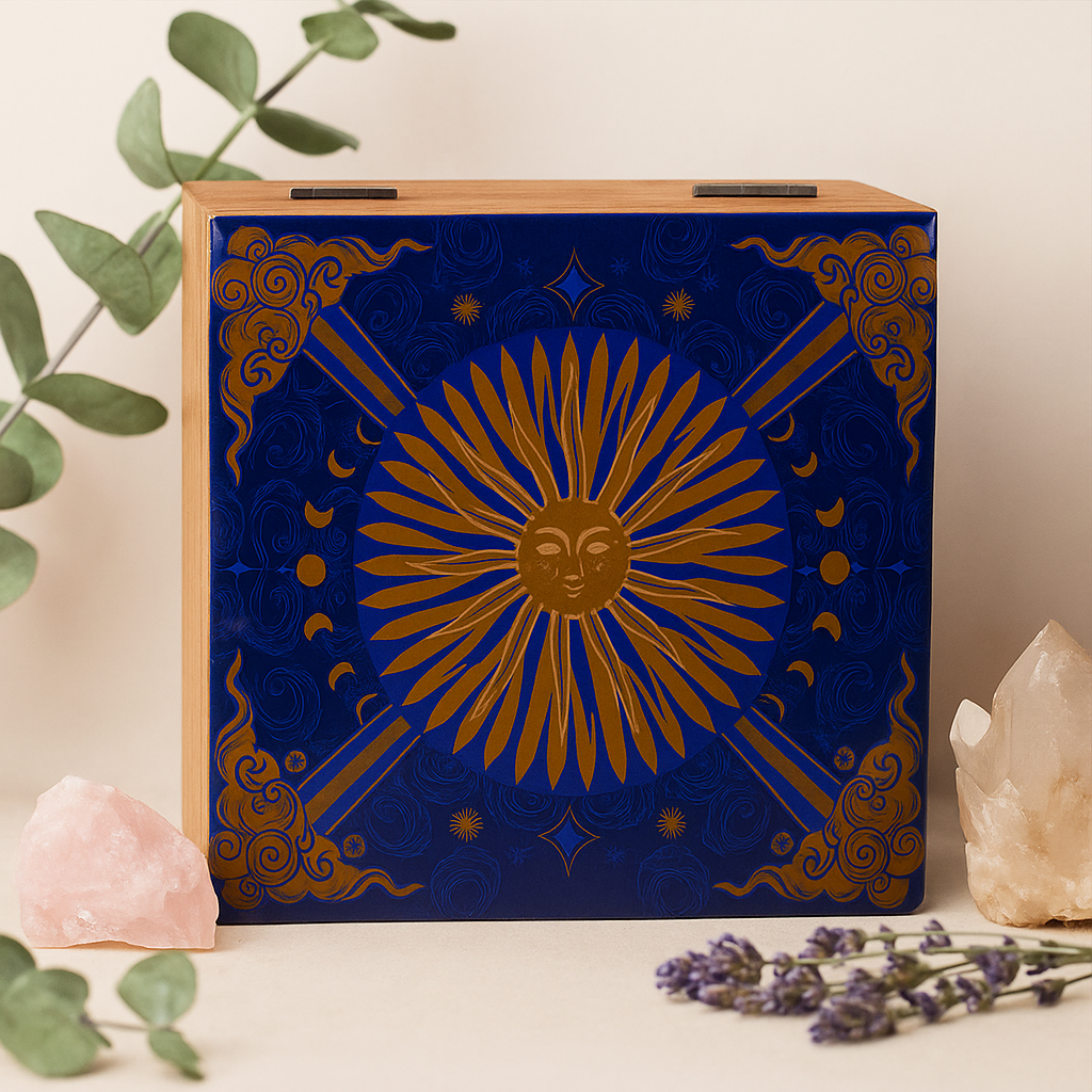 Caja cuadrada esmaltada mediana Sun Hop Hare