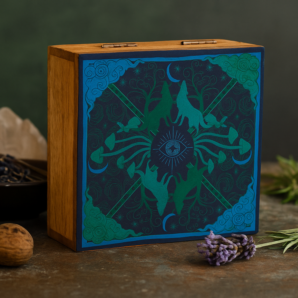 Geëmailleerde Vierkante Doos Middelgroot Hop Haas