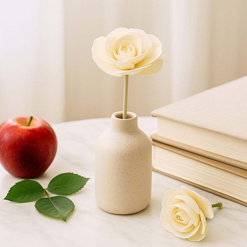 Flores Difusoras Naturales - Rosa sobre Carrizo