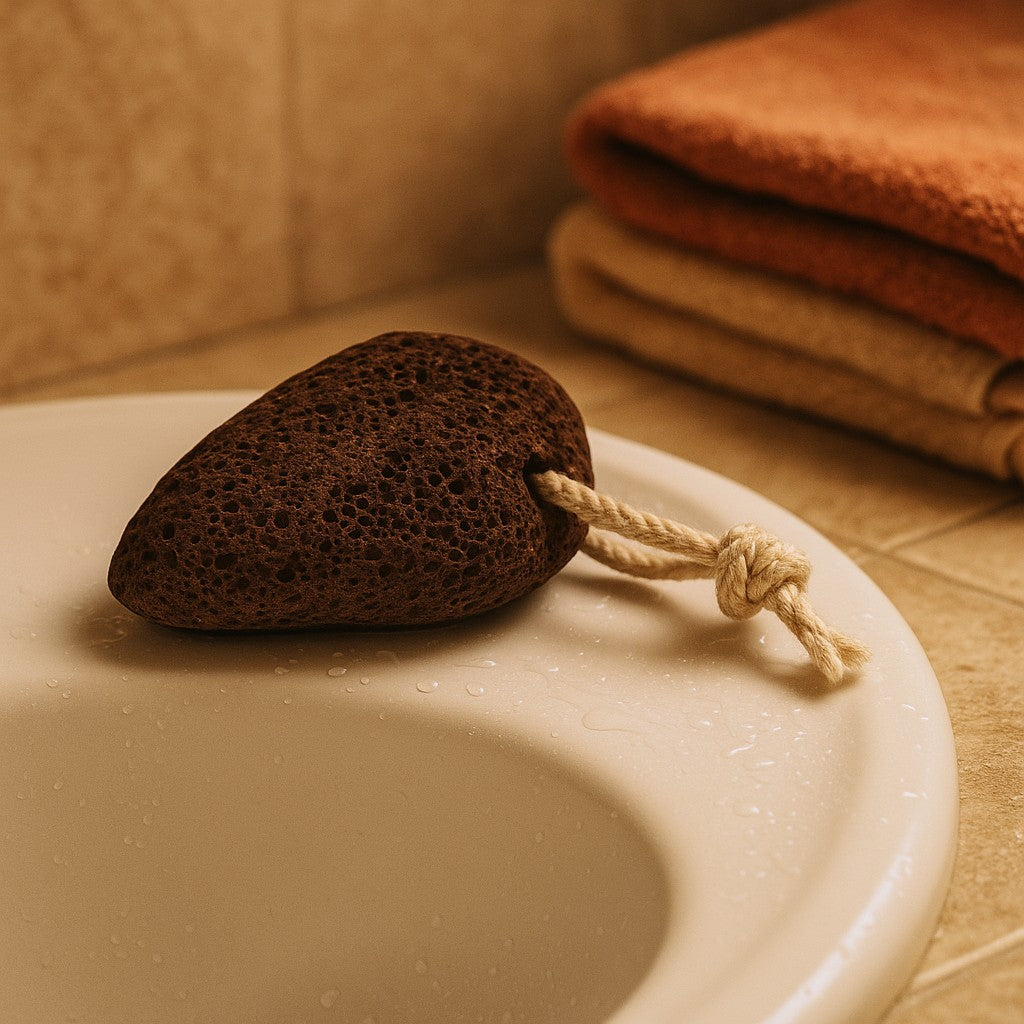 Piedra De Pie Volcánica - Forma Tradicional