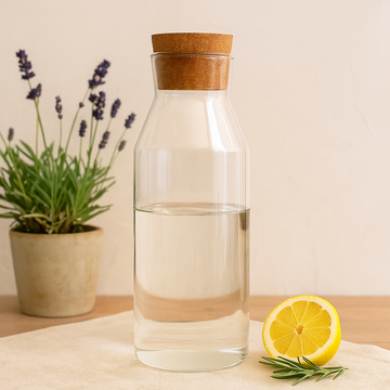 Glass Jar With Cork Lid Clear 25cm