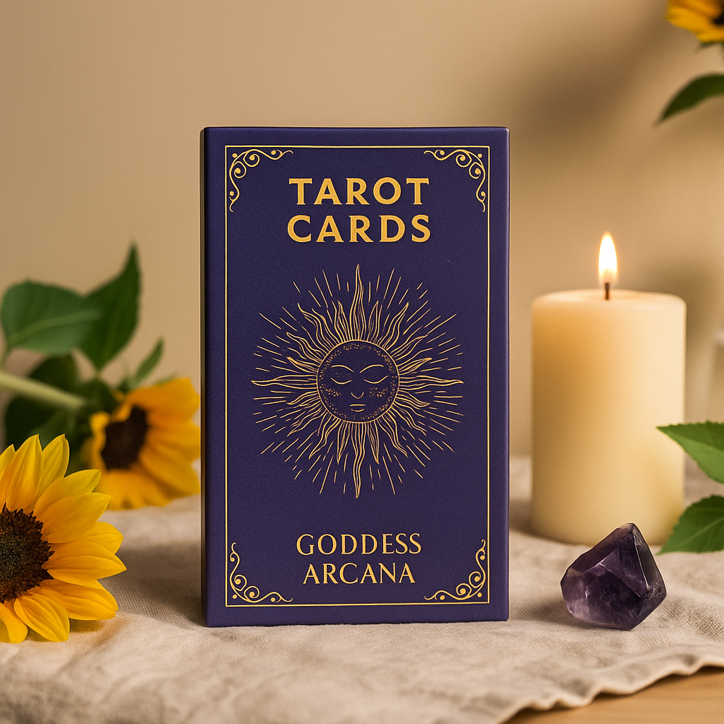 Pachet de cărți de tarot cu ghid Arcana Zeiței