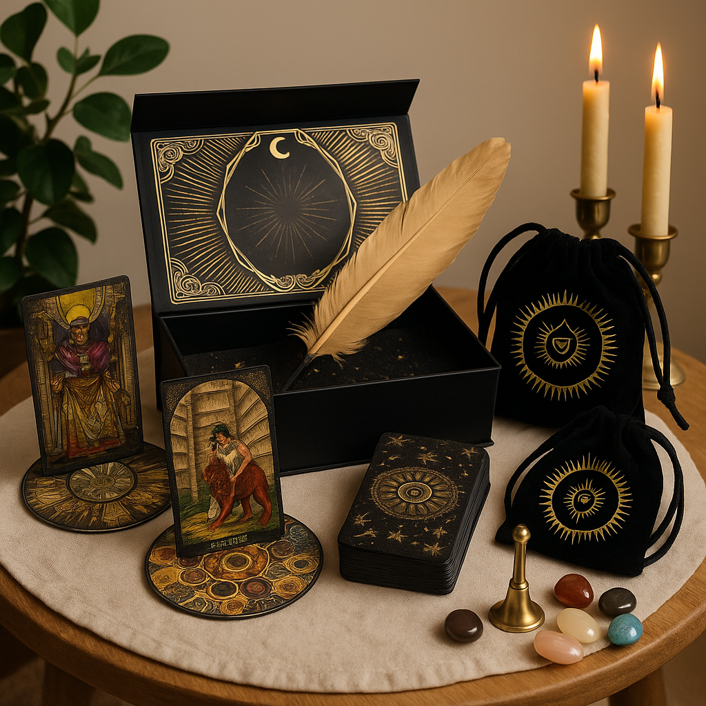 Goldfolien-Tarot – Lass die Magie beginnen – Geschenkset