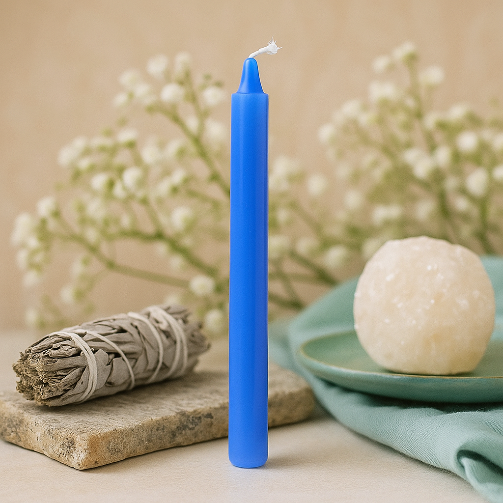 Throat Chakra Candles Blue Pack of 12