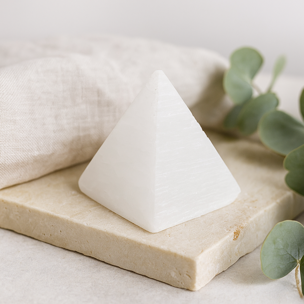 Selenite Crystal Pyramid 5 cm
