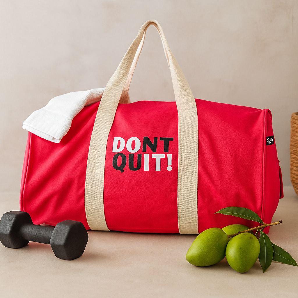 Sportschool Reistas Kersenroze Beige Bandjes