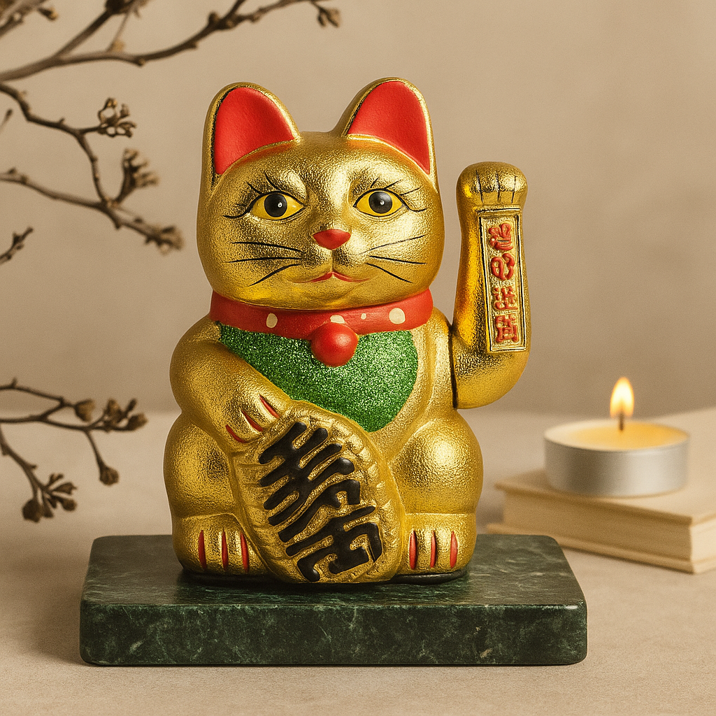 Pisica Norocoasă Maneki Neko pentru Bani