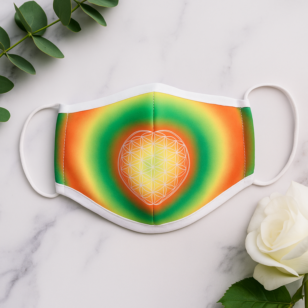Modische Gesichtsmaske – Blume des Lebens (Erwachsene)