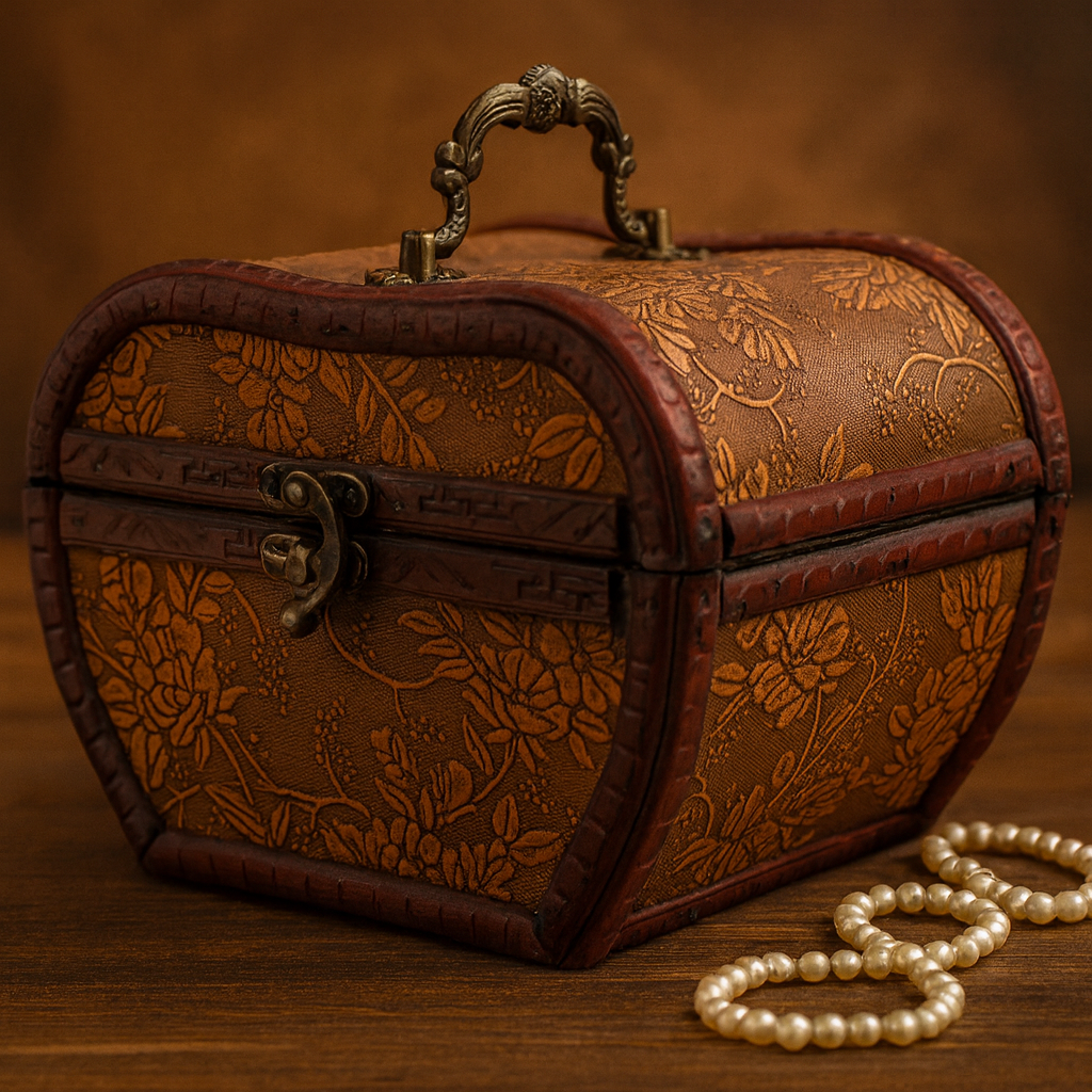 Decorative Box Apple 1920s Vintage Style