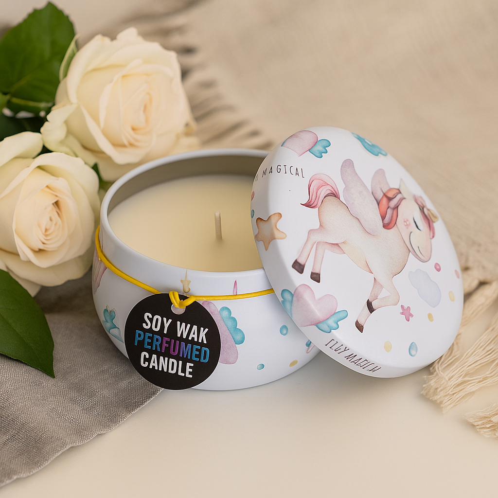 Soya Mumu Kokulu Teneke Mum Aytaşı Unicorn