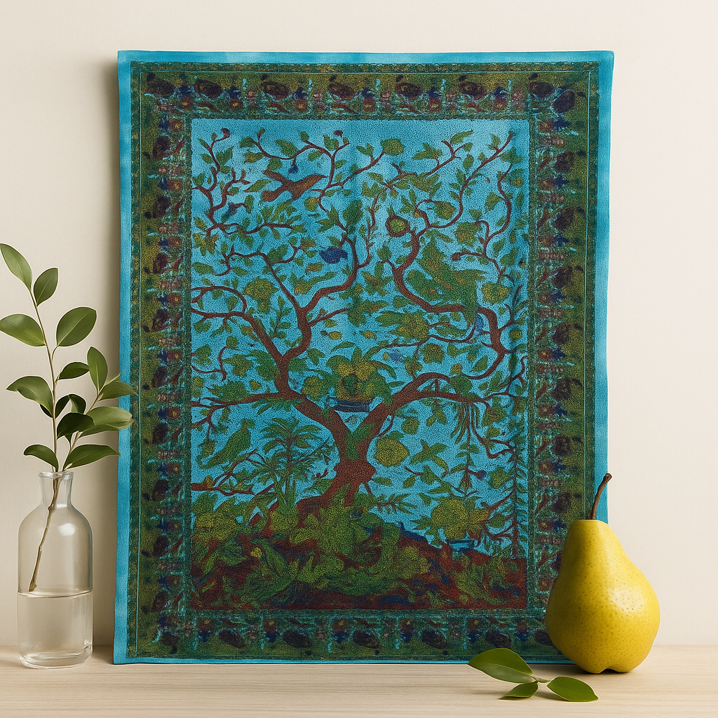 Elämän puu seinätaide, puuvillainen klassikko