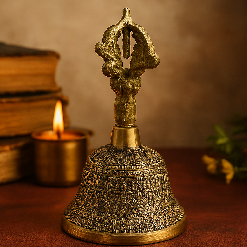 Clopot tibetan, 7.5 x 13 cm