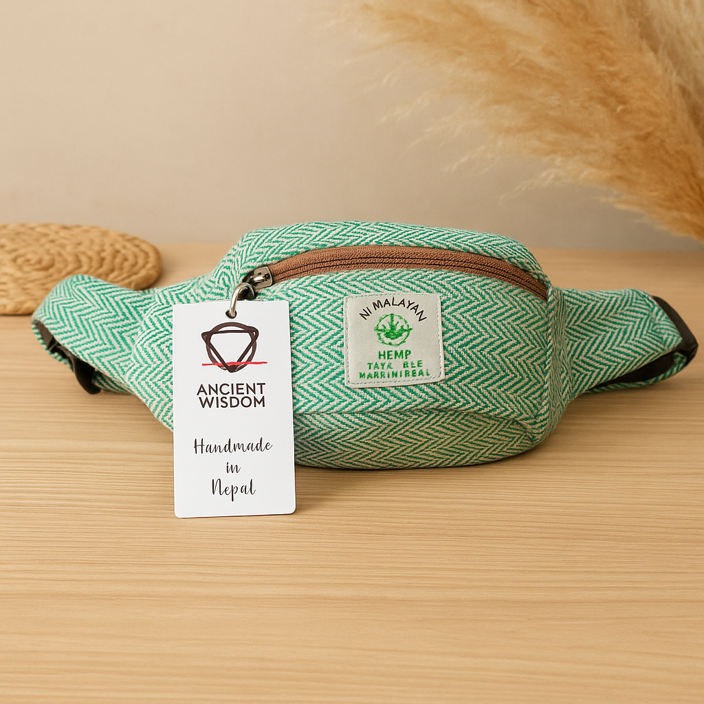 Ľanovo-bavlnená ľadvinka, šalviovo zelený himalájsky konope