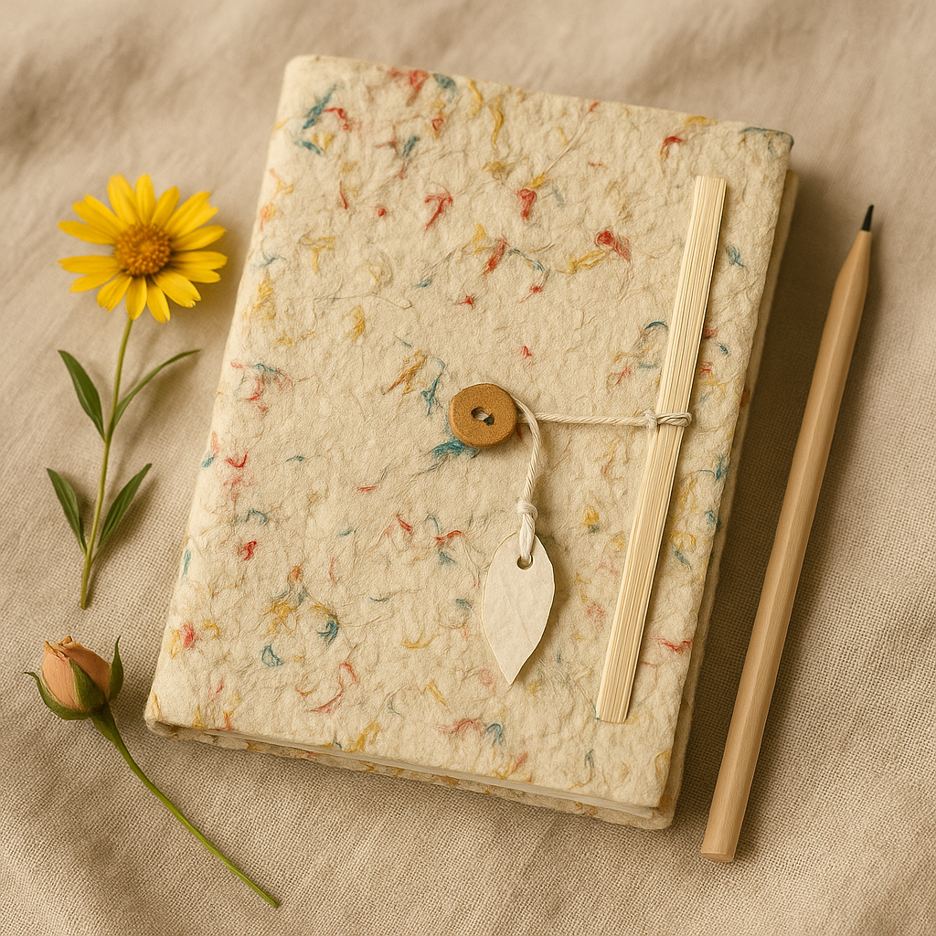 Lokta Paper A5 Journal, Handmade in Nepal