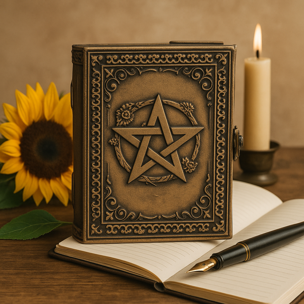 Pentacle zápisník ezoterický antracitový