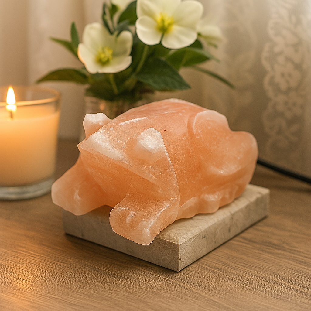 Himalayan Salt Lamp USB Multicolor Toad