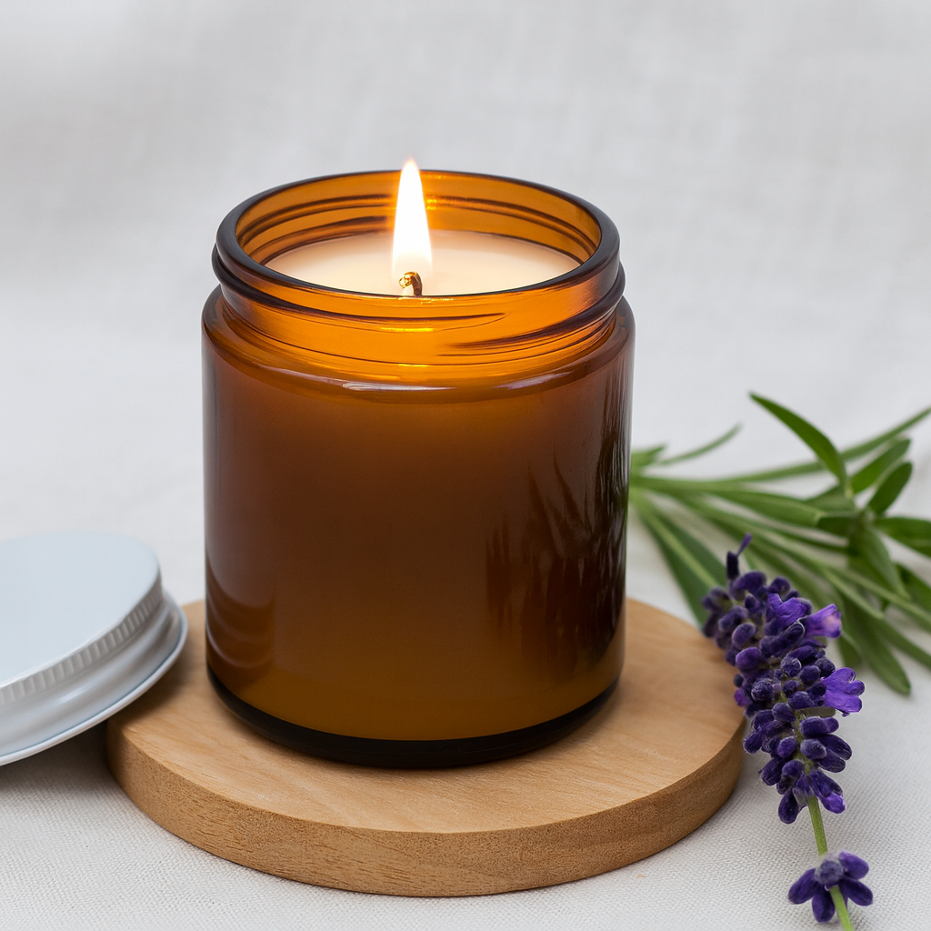 Soy Wax Scented Candle, Lavender and Geranium