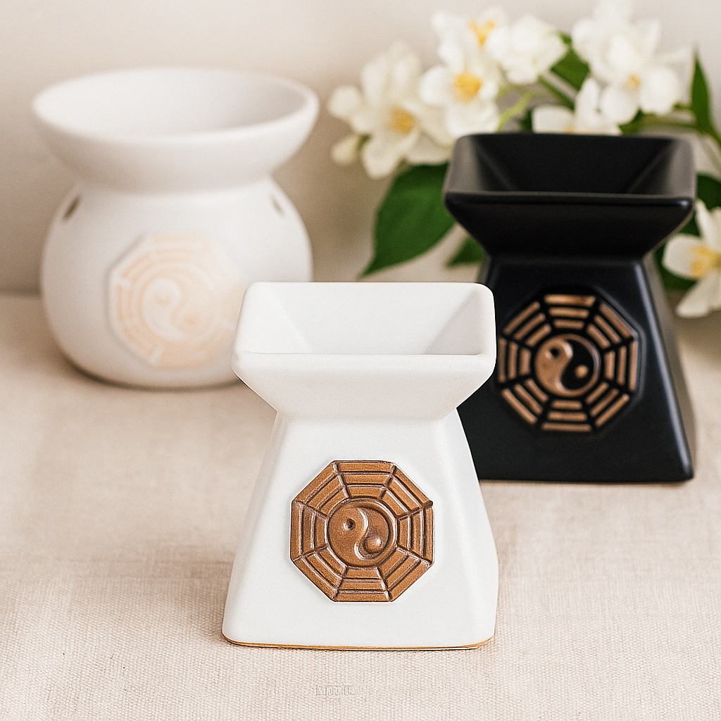 Keramisk oljebrännare, Yin Yang terrakottastil