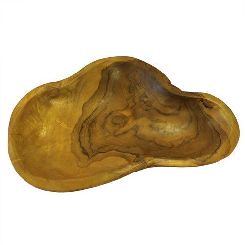 Hand-Carved Teak Root Bowl Approx 27 cm