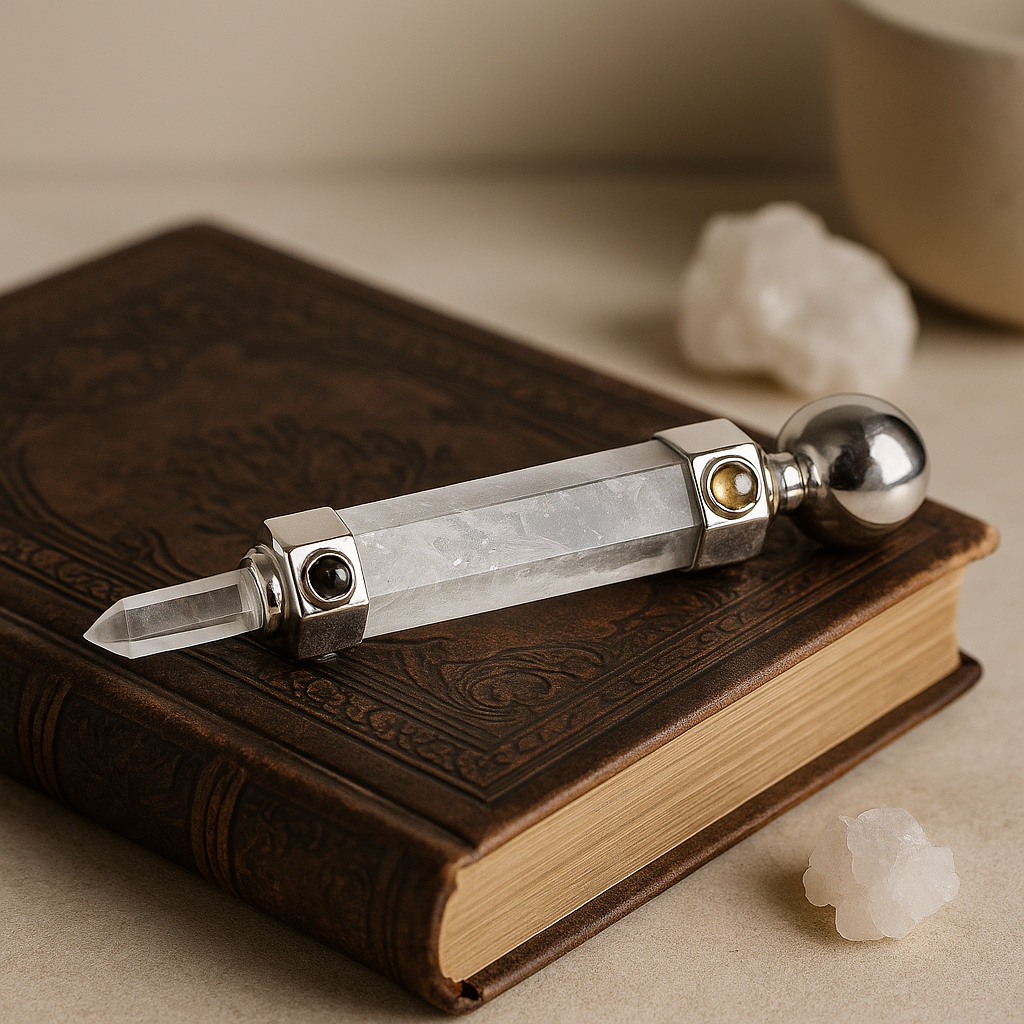 Quartz Crystal Healing Wand Hexagonal 12cm