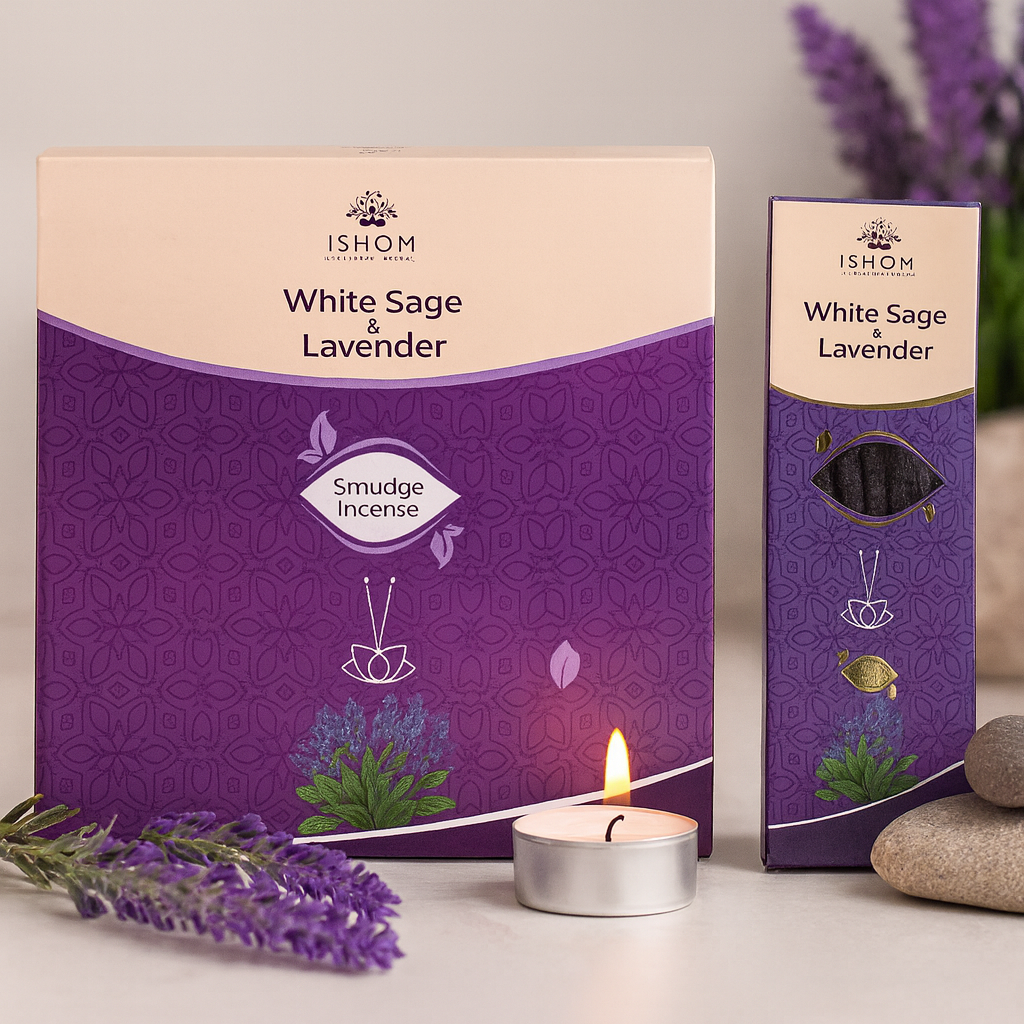 Ishom White Sage Lavender Incense Sticks