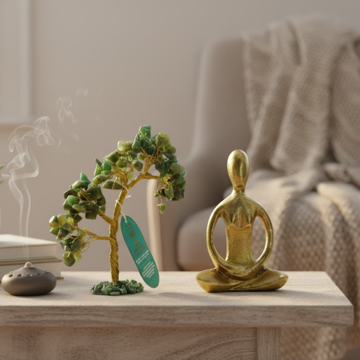 Yeşil Aventurin Kristal Ağacı, 100 Parça